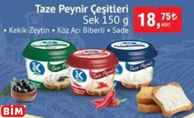 SEK TAZE PEYNİR ÇEŞİTLERİ